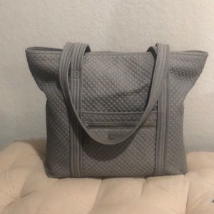 Vera Bradley Iconic Vera ToteDenim Gray